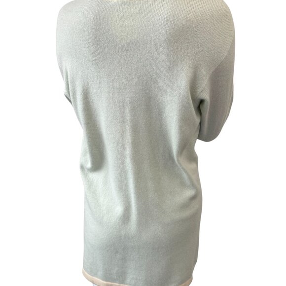 CHANEL Vintage 94C CC Button Cashmere Cardigan Knit Top # Mint Green [106397] - Picture 3 of 13